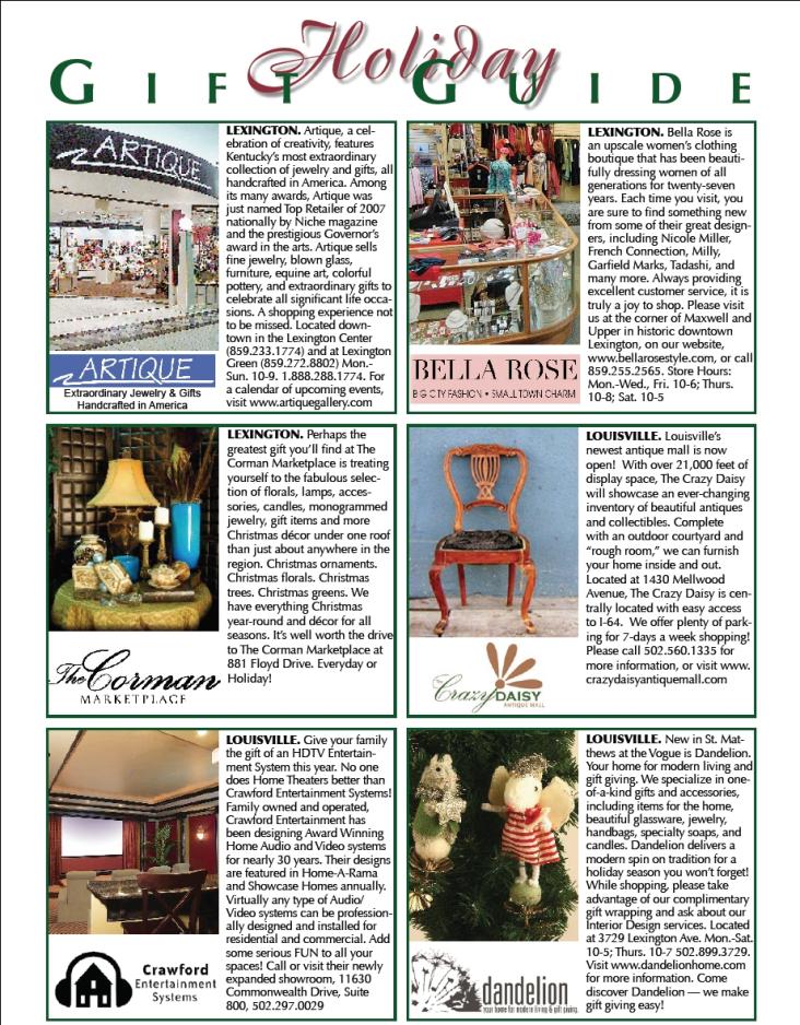 Holiday Gift Guide 2007